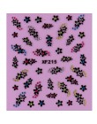 1 arkusz moda 3d Nail naklejka artystyczna Nails naklejka motyl i kwiat z dżetów Charms DIY dekoracja do manicure narzędzia