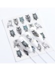 1 sztuk naklejki do paznokci naklejki do transferu wody Cartoon Flamingo śliczne wzory ze zwierzętami Nail Art suwak Manicure de
