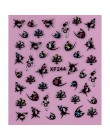 1 arkusz moda 3d Nail naklejka artystyczna Nails naklejka motyl i kwiat z dżetów Charms DIY dekoracja do manicure narzędzia