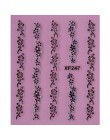 1 arkusz moda 3d Nail naklejka artystyczna Nails naklejka motyl i kwiat z dżetów Charms DIY dekoracja do manicure narzędzia