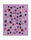1 arkusz moda 3d Nail naklejka artystyczna Nails naklejka motyl i kwiat z dżetów Charms DIY dekoracja do manicure narzędzia