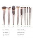 Luksusowy zestaw pędzli do makijażu szampana do podkładu Powder Blush Eyeshadow Concealer Lip pędzel do makijażu powiek kosmetyk