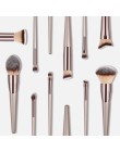 Luksusowy zestaw pędzli do makijażu szampana do podkładu Powder Blush Eyeshadow Concealer Lip pędzel do makijażu powiek kosmetyk