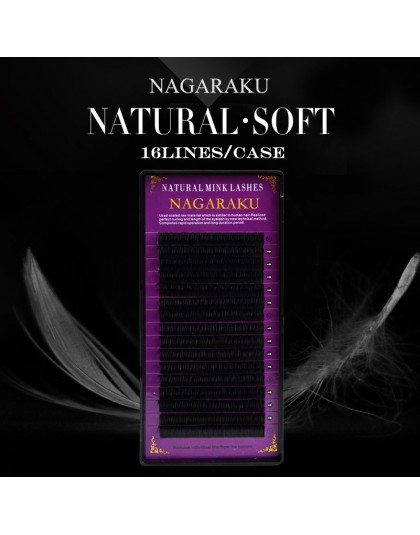 NAGARAKU 16 rzędów Faux mink indywidualne rzęsy maquiagem cilios dla profesjonalistów miękkie sztuczne rzęsy mink