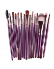 MAANGE Pro 15 sztuk pędzle do makijażu zestaw cień do powiek fundacja Powder Eyeliner rzęs Lip pędzel do makijażu kosmetyczne ze