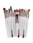 MAANGE Pro 15 sztuk pędzle do makijażu zestaw cień do powiek fundacja Powder Eyeliner rzęs Lip pędzel do makijażu kosmetyczne ze