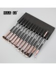 MAANGE Pro 3/5/12 szt/dużo zestaw pędzli do makijażu cieni do powiek Eyeliner Eyeliner pędzle do brwi do makijażu nowy