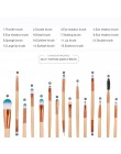 MAANGE Pro 15 sztuk pędzle do makijażu zestaw cień do powiek fundacja Powder Eyeliner rzęs Lip pędzel do makijażu kosmetyczne ze