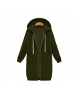 Plus rozmiar ponadgabarytowych bluzy bluza bluzy z kapturem na zamek długa kurtka damska płaszcz 2019 kieszenie Zip Up bluzy wie