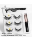 SEXYSHEEP magnetyczne rzęsy Eyeliner zalotka Set5 magnes naturalne długie magnetyczne sztuczne rzęsy z magnetycznym Eyeliner