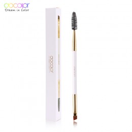 Docolor pędzel do brwi + grzebień do brwi beauty pędzel do brwi profesjonalne pędzle do makijażu pędzel do brwi mieszanie oczu