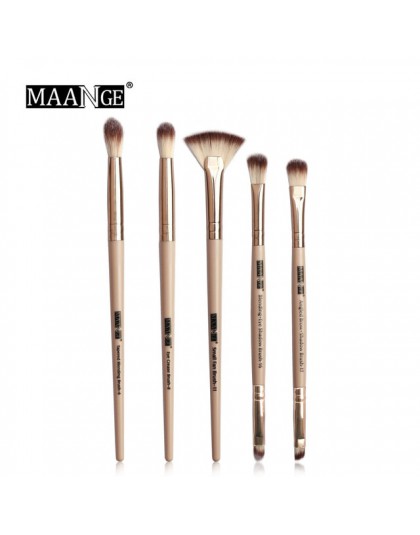 MAANGE Pro 3/5/12 szt/dużo zestaw pędzli do makijażu cieni do powiek Eyeliner Eyeliner pędzle do brwi do makijażu nowy