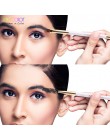 Docolor pędzel do brwi + grzebień do brwi beauty pędzel do brwi profesjonalne pędzle do makijażu pędzel do brwi mieszanie oczu
