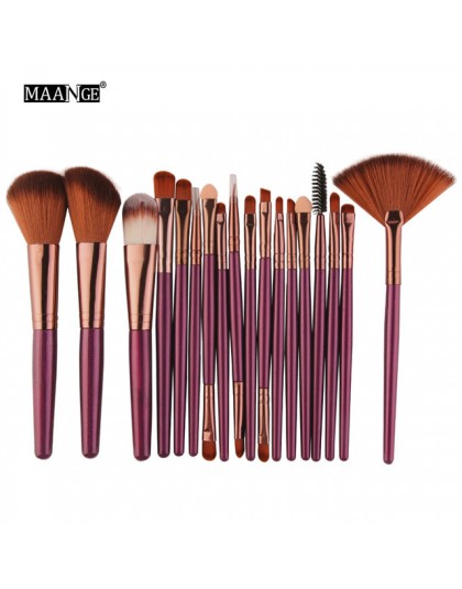 MAANGE 6/15/18Pcs makijaż szczotki zestaw narzędzi kosmetycznych proszek cień do powiek Fundacja Blush mieszanie piękno makijaż 