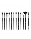 Anmor pędzle do makijażu zestaw 3-12 sztuk/partia Eye Shadow mieszanie Eyeliner brwi makijaż pędzle profesjonalne Eyeshadow Brus