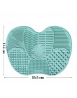 1 sztuk silikonowy pędzel do makijażu Cleaner Pad makijaż pędzel do mycia żel gąbka do czyszczenia narzędzi ręcznych fundacja ma