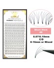 MASSCAKU Lashes Premade Volume Wide fans 3d/4d/5d/6d/10d krótki trzonek rosyjska objętość profesjonalne rzęsy rozszerzenia Faux 