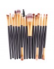 MAANGE Pro 15 sztuk pędzle do makijażu zestaw cień do powiek fundacja Powder Eyeliner rzęs Lip pędzel do makijażu kosmetyczne ze