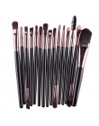 MAANGE Pro 15 sztuk pędzle do makijażu zestaw cień do powiek fundacja Powder Eyeliner rzęs Lip pędzel do makijażu kosmetyczne ze
