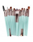 MAANGE Pro 15 sztuk pędzle do makijażu zestaw cień do powiek fundacja Powder Eyeliner rzęs Lip pędzel do makijażu kosmetyczne ze
