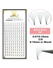 MASSCAKU Lashes Premade Volume Wide fans 3d/4d/5d/6d/10d krótki trzonek rosyjska objętość profesjonalne rzęsy rozszerzenia Faux 