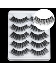 5 Pairs Multipack 5D miękkie norek włosy sztuczne rzęsy ręcznie delikatne puszyste długie rzęsy natura narzędzia do makijażu ocz