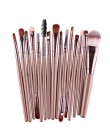 MAANGE Pro 15 sztuk pędzle do makijażu zestaw cień do powiek fundacja Powder Eyeliner rzęs Lip pędzel do makijażu kosmetyczne ze