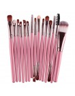 MAANGE Pro 15 sztuk pędzle do makijażu zestaw cień do powiek fundacja Powder Eyeliner rzęs Lip pędzel do makijażu kosmetyczne ze