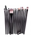 MAANGE Pro 15 sztuk pędzle do makijażu zestaw cień do powiek fundacja Powder Eyeliner rzęs Lip pędzel do makijażu kosmetyczne ze