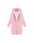 Plus rozmiar ponadgabarytowych bluzy bluza bluzy z kapturem na zamek długa kurtka damska płaszcz 2019 kieszenie Zip Up bluzy wie