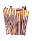MAANGE Pro 15 sztuk pędzle do makijażu zestaw cień do powiek fundacja Powder Eyeliner rzęs Lip pędzel do makijażu kosmetyczne ze
