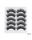 5 Pairs Multipack 5D miękkie norek włosy sztuczne rzęsy ręcznie delikatne puszyste długie rzęsy natura narzędzia do makijażu ocz