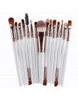 MAANGE Pro 15 sztuk pędzle do makijażu zestaw cień do powiek fundacja Powder Eyeliner rzęs Lip pędzel do makijażu kosmetyczne ze