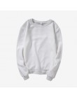 Bluzy z kapturem kobiet 2019 jesień VOGUE drukowanie solidna kolorowa bluza O Neck sweter zima kobiet dres odzież plus size