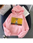 Bluza z kapturem w stylu harajuku dla dziewczynek Cat Mouse biała i różowa topy z kapturem damska bluza z długim rękawem zimowe 