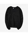Bluzy z kapturem kobiet 2019 jesień VOGUE drukowanie solidna kolorowa bluza O Neck sweter zima kobiet dres odzież plus size