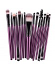 MAANGE Pro 15 sztuk pędzle do makijażu zestaw cień do powiek fundacja Powder Eyeliner rzęs Lip pędzel do makijażu kosmetyczne ze