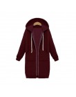 Plus rozmiar ponadgabarytowych bluzy bluza bluzy z kapturem na zamek długa kurtka damska płaszcz 2019 kieszenie Zip Up bluzy wie