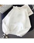 Bluza z kapturem w stylu harajuku dla dziewczynek Cat Mouse biała i różowa topy z kapturem damska bluza z długim rękawem zimowe 