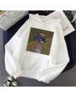Bluza z kapturem w stylu harajuku dla dziewczynek Cat Mouse biała i różowa topy z kapturem damska bluza z długim rękawem zimowe 