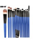 MAANGE Pro 15 sztuk pędzle do makijażu zestaw cień do powiek fundacja Powder Eyeliner rzęs Lip pędzel do makijażu kosmetyczne ze