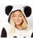 Śliczne bluzy z kapturem z pandą jesień bluza damskie swetry damskie piękny nadruk z pandą bluzy dla pań jesienne bluzy Pull Fem