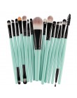 MAANGE Pro 15 sztuk pędzle do makijażu zestaw cień do powiek fundacja Powder Eyeliner rzęs Lip pędzel do makijażu kosmetyczne ze