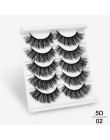 SEXYSHEEP 5Pairs 20-25mm 3D Faux Mink włosów sztuczne rzęsy naturalne/grube długie rzęsy Wispy makijaż uroda rozszerzenie narzęd
