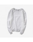 Bluzy z kapturem kobiet 2019 jesień VOGUE drukowanie solidna kolorowa bluza O Neck sweter zima kobiet dres odzież plus size