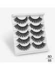 SEXYSHEEP 5Pairs 20-25mm 3D Faux Mink włosów sztuczne rzęsy naturalne/grube długie rzęsy Wispy makijaż uroda rozszerzenie narzęd