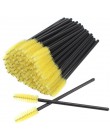 50 sztuk pędzle do makijażu pędzle do makijażu jednorazowy tusz do rzęs aplikator różdżka Multicolors Eye Lashes pędzel kosmetyc
