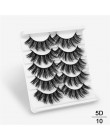 SEXYSHEEP 5Pairs 20-25mm 3D Faux Mink włosów sztuczne rzęsy naturalne/grube długie rzęsy Wispy makijaż uroda rozszerzenie narzęd