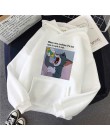 Bluza z kapturem w stylu harajuku dla dziewczynek Cat Mouse biała i różowa topy z kapturem damska bluza z długim rękawem zimowe 