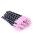 50 sztuk pędzle do makijażu pędzle do makijażu jednorazowy tusz do rzęs aplikator różdżka Multicolors Eye Lashes pędzel kosmetyc